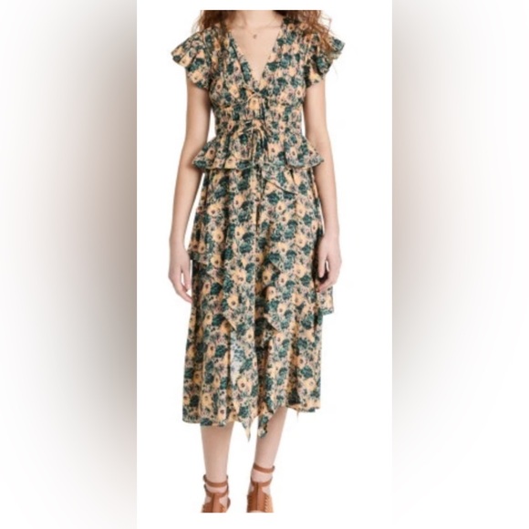BNWT Ulla Johnson Aviva dress size 2 color begonia - Picture 8 of 8